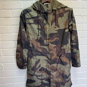 Dex Military Field Jacket Green Brown XS